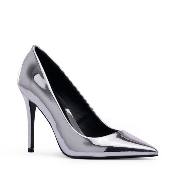Womens Famia Platino Metallic Foil Platform Stiletto Dress Sandal | Nina  Shoes