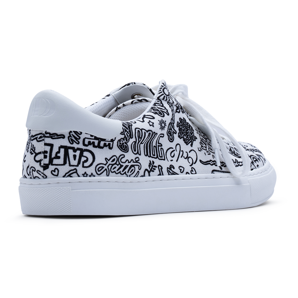 Elevate Your Style with the Sono Sneaker - Stylish Coffee Print Canvas ...