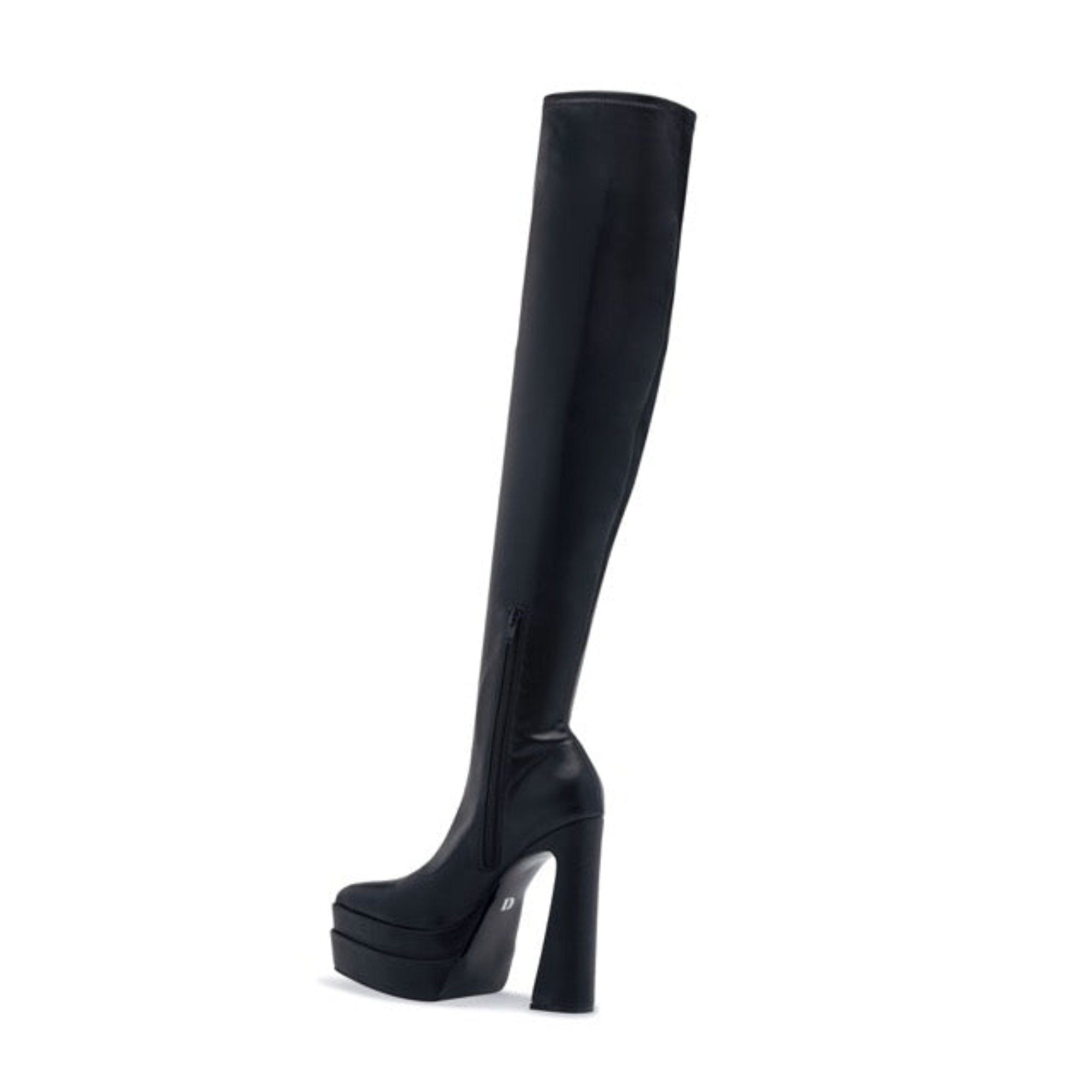 D'Amelio Footwear Mistti Boot | Stretch Nappa | 110mm Heel | Black Color